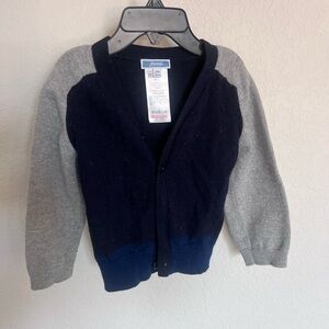Jacadi Navy and Gray Cardigan